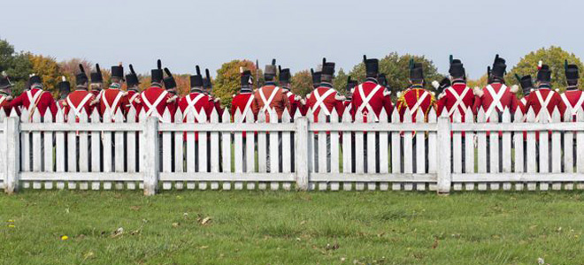 Re-enactors at Fort George National Historic Site.